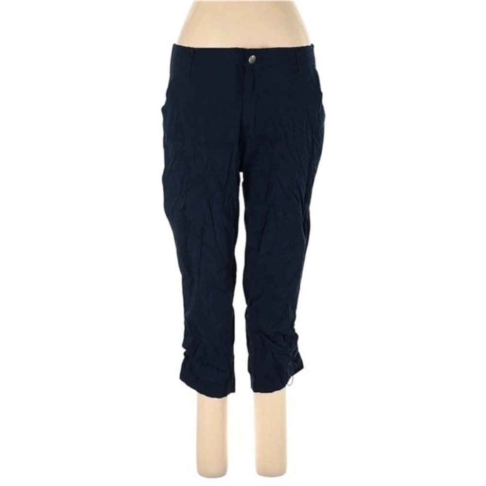 Khombu Women’s Black Capri Pants Adjustable length Size Small